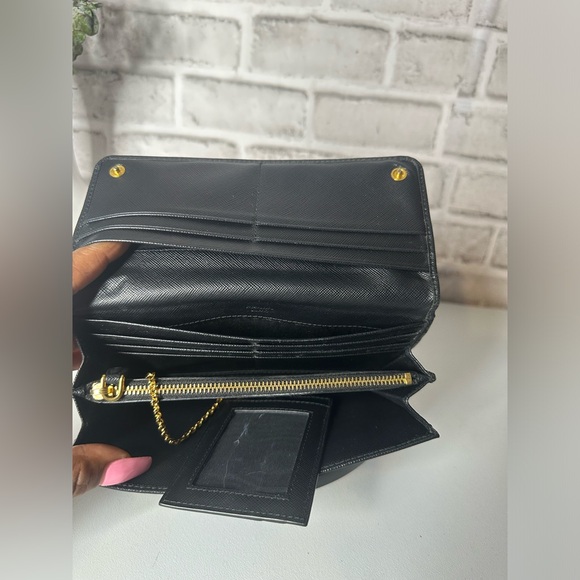 PRADA Saffiano leather black Long Wallet & key case wallet Set of 2 pieces. - Picture 11 of 17